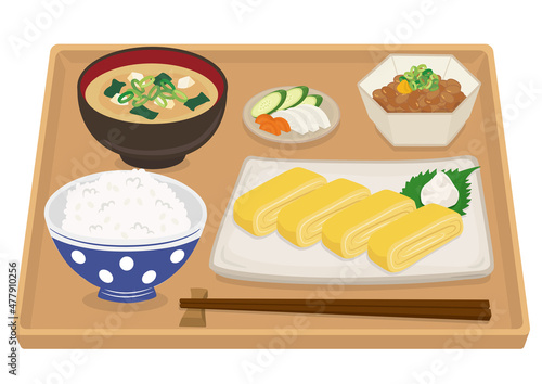 朝食・朝ごはん（卵焼き）	