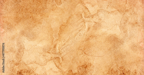 Old brown paper grunge for background. Abstract liquid coffee color texture.