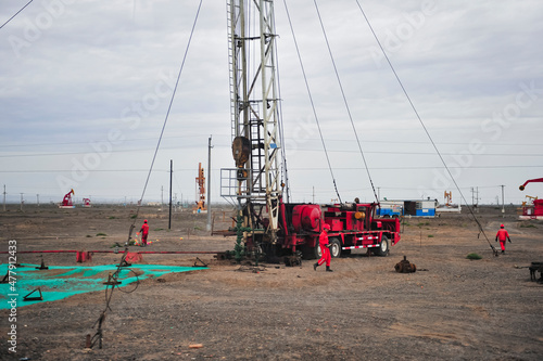 Oilfield prospects in Tarim Basin, Xinjiang, China photo