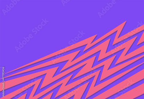 Simple background with gradient zigzag line pattern and some copy space area