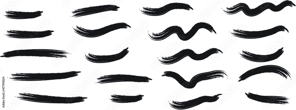 custom made wallpaper toronto digitalcollection of black grunge brush strokes vector illustration
