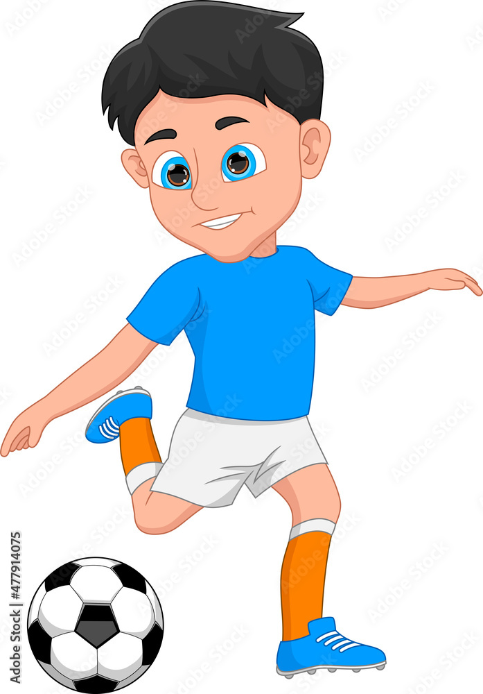 boy soccer player isolated on white background boy soccer player isolated on white background