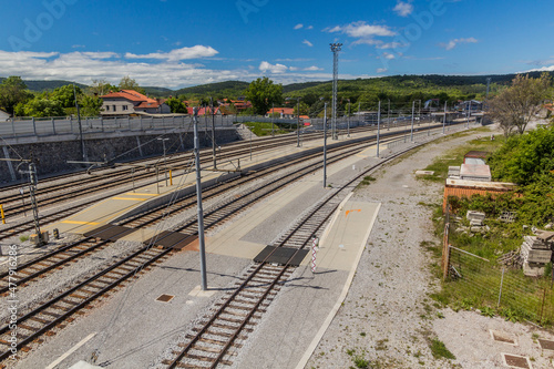 View of Railway station Divaca, Slovenia photo