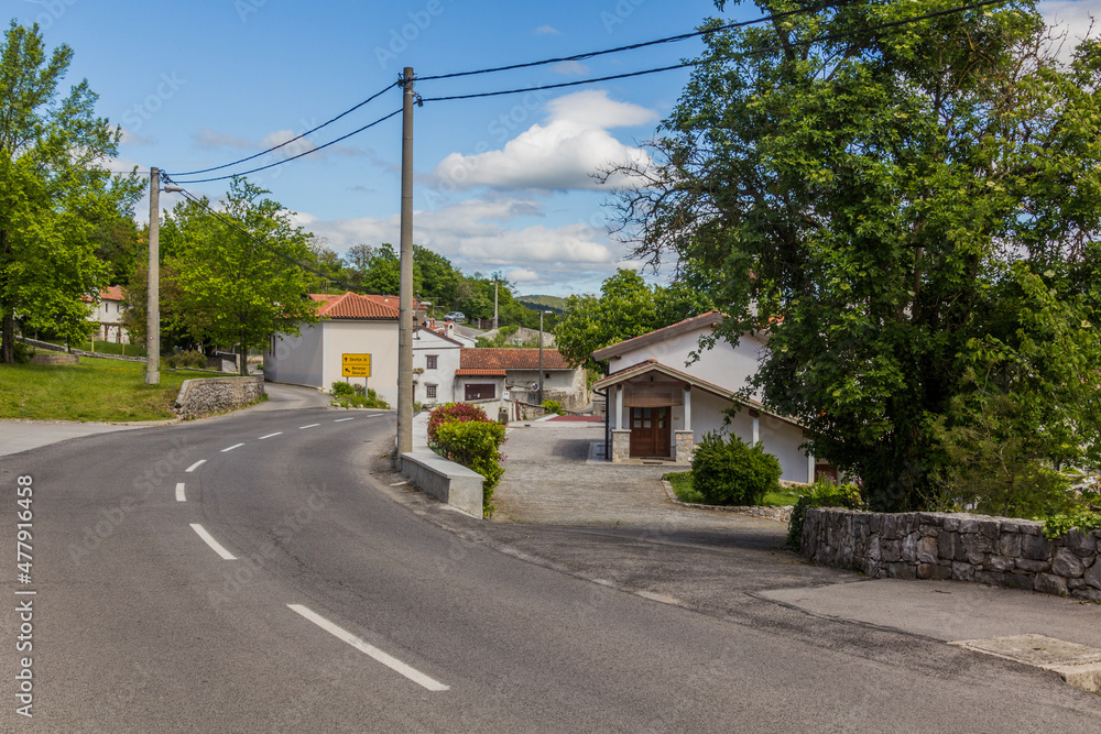 View of Matavun village, Slovenia