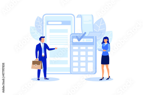 people pay bills via terminal, contactless payment concepts with hand holding a card and POS terminal in flat design flat modern design illustration