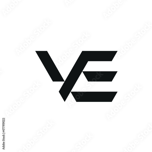 Initials Letter VE Logo Design Inspiration