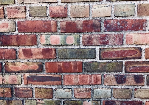 colorful brick wall