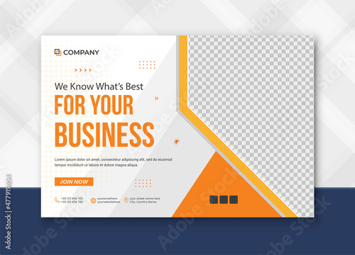 Corporate Digital marketing Banner post promotion and corporate social media post template