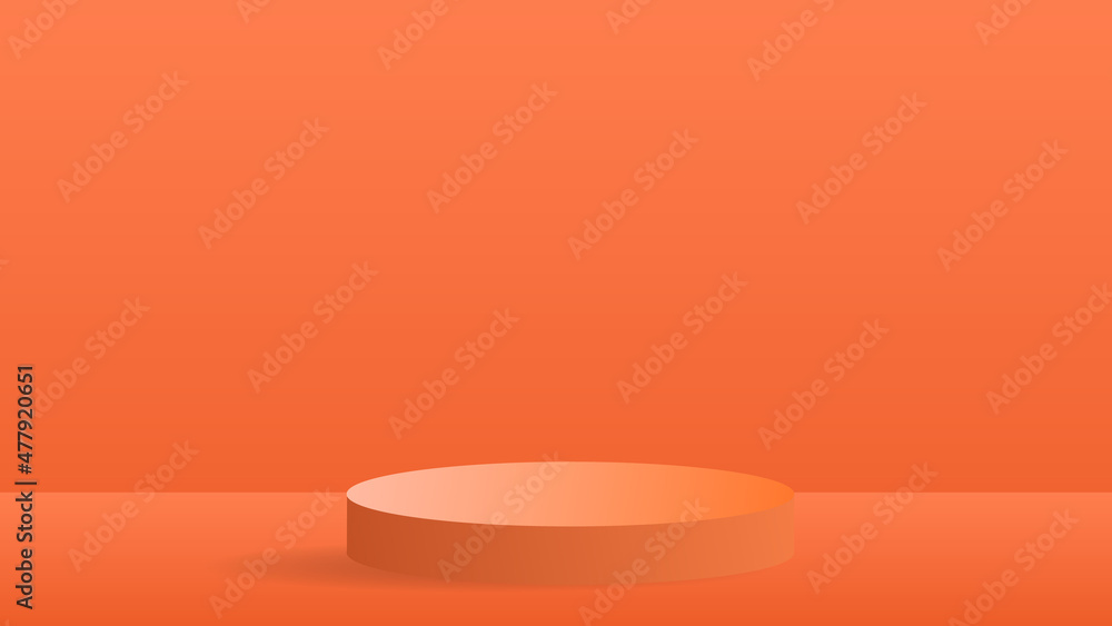 Orange Podium 3d illustration template for content online or web, banner and template , illustration Vector EPS 10 Orange Podium 3d illustration template for content online or web, banner and template , illustration Vector EPS 10