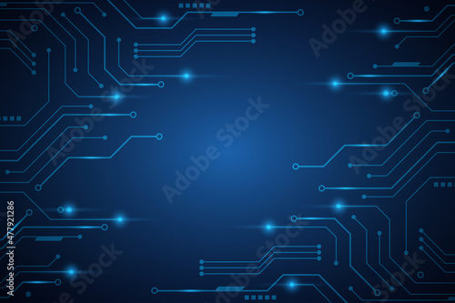 Abstract hi tech. Abstract digital background with technology. Vector abstract technology.