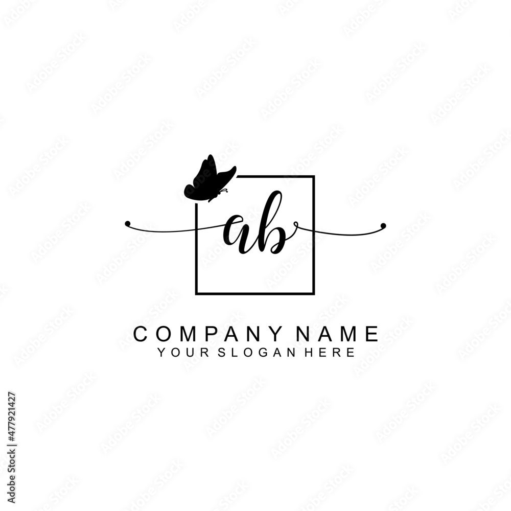 AB initial Luxury logo design collection AB initial Luxury logo design collection