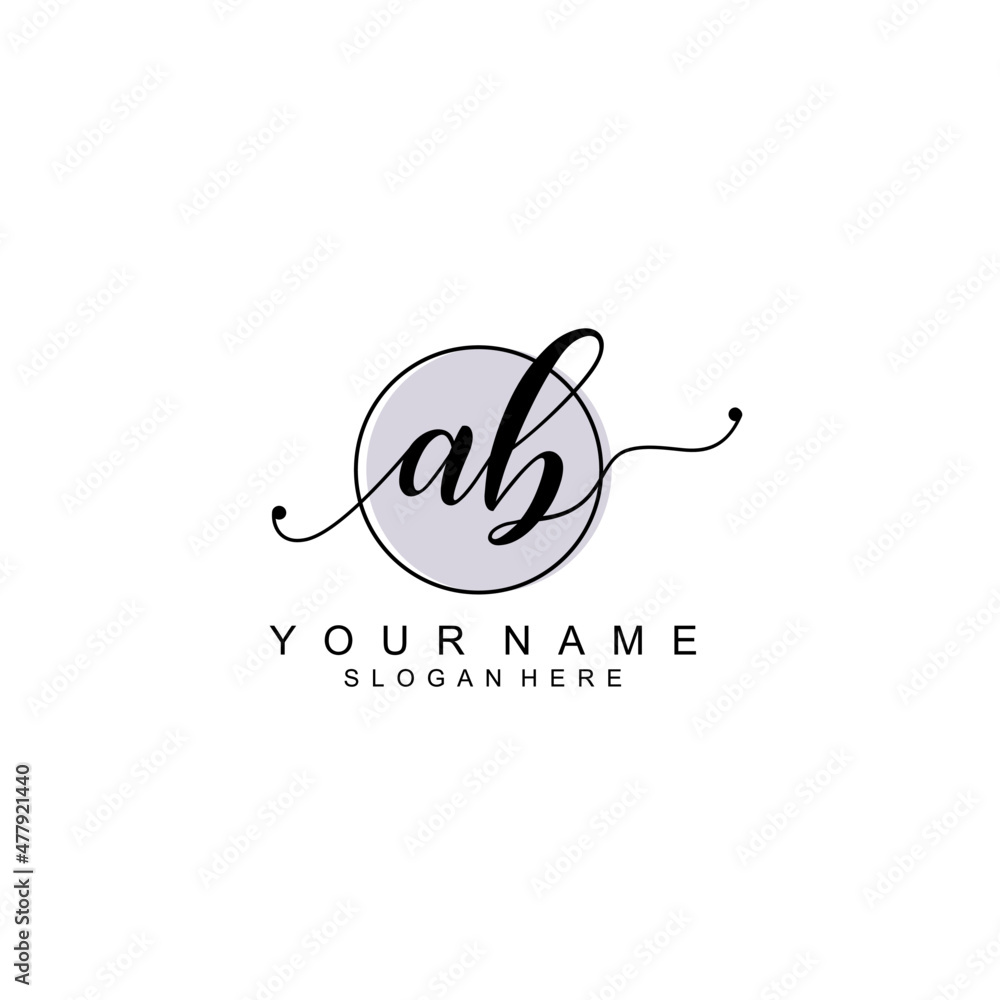 AB initial Luxury logo design collection AB initial Luxury logo design collection
