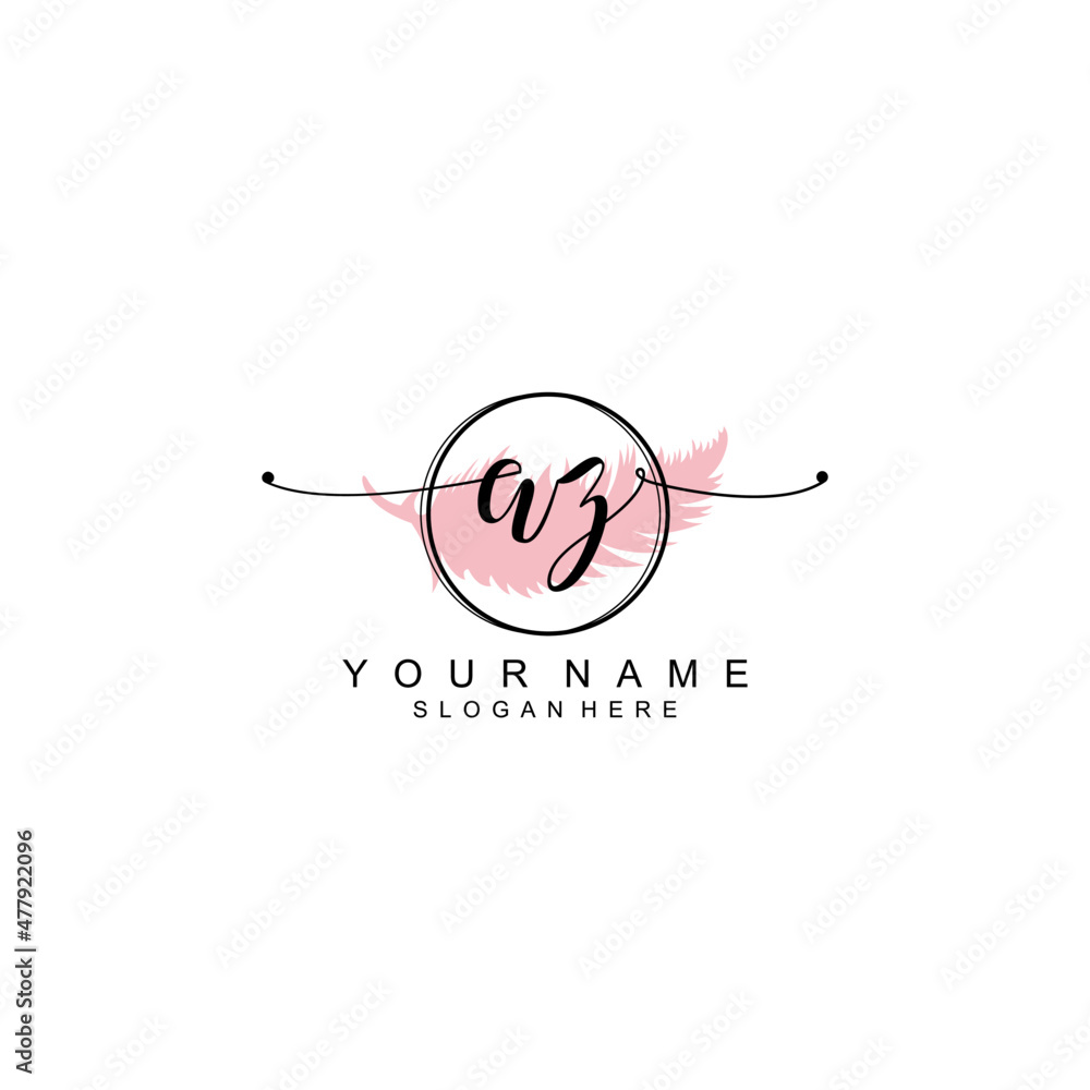 AZ initial Luxury logo design collection AZ initial Luxury logo design collection