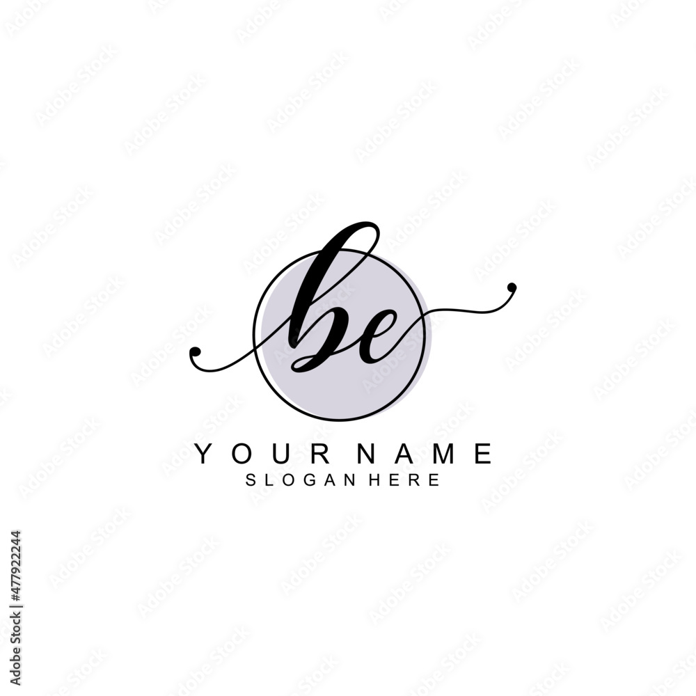 BE initial Luxury logo design collection BE initial Luxury logo design collection