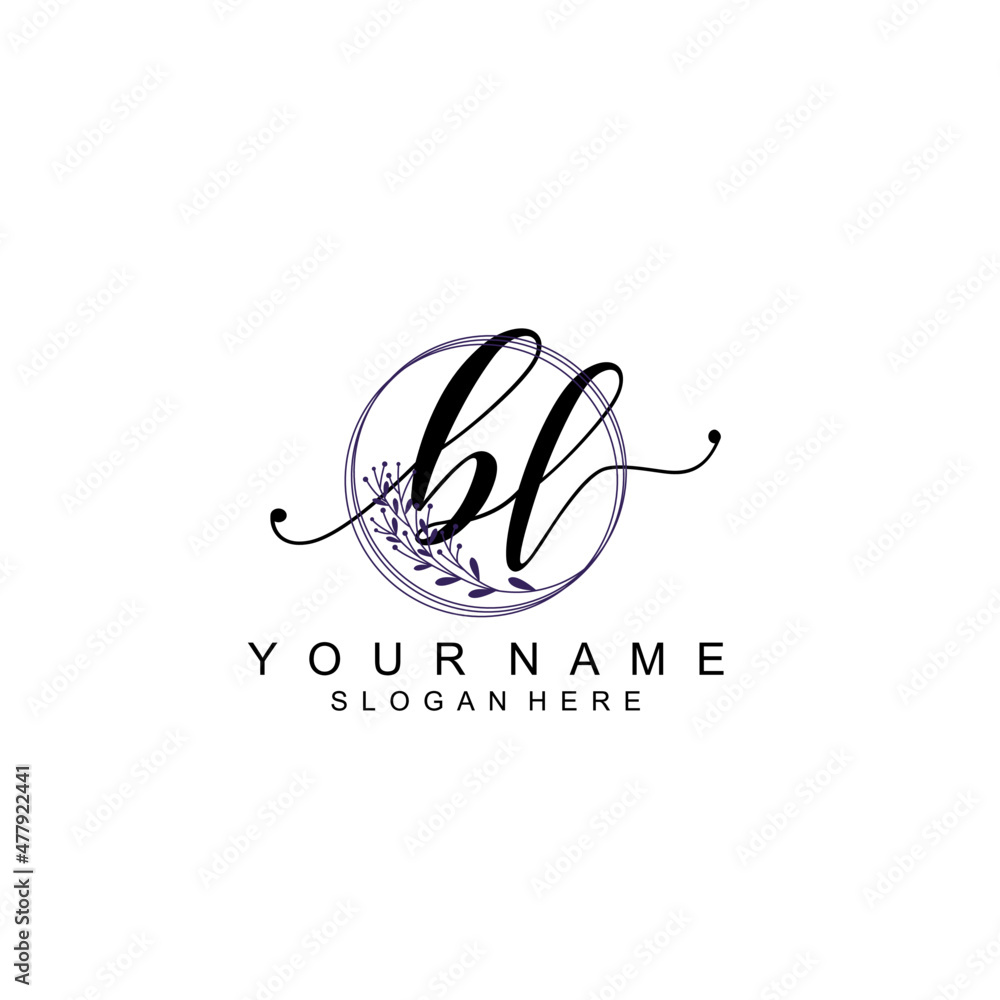 BL initial Luxury logo design collection BL initial Luxury logo design collection
