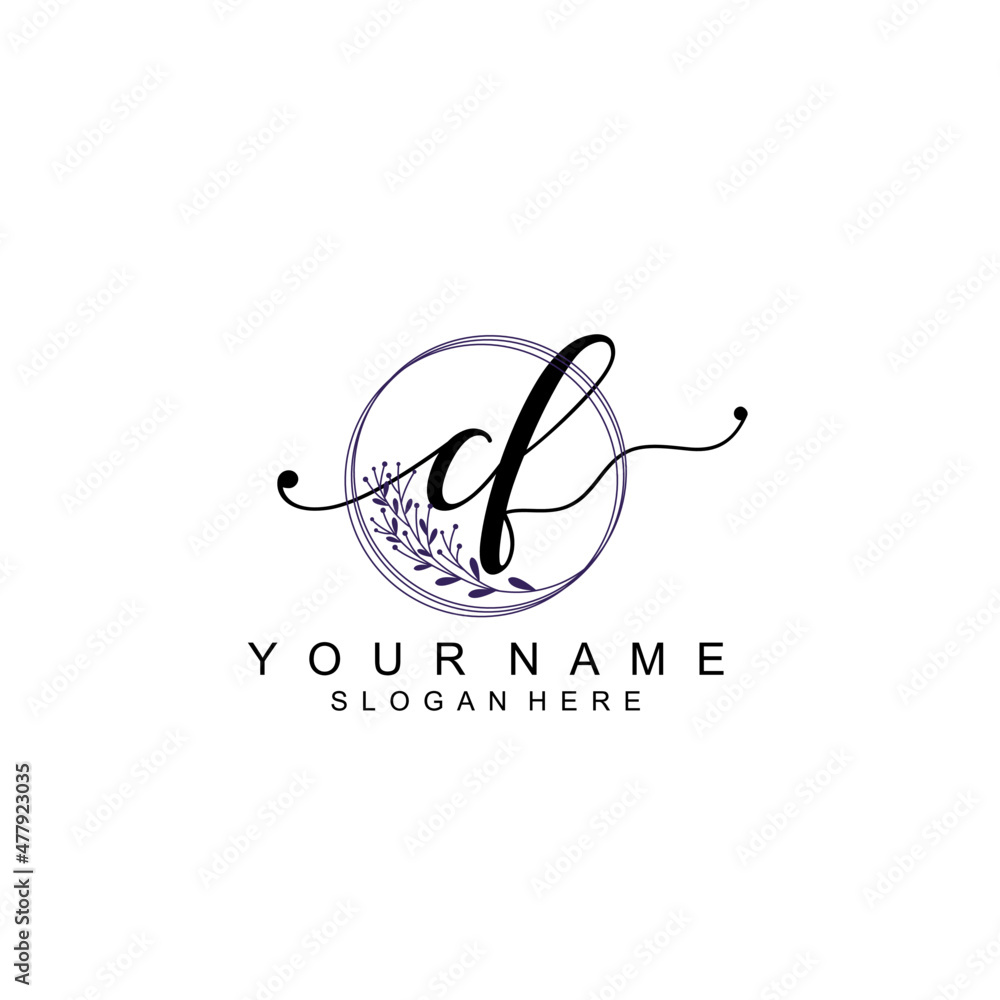 CF initial Luxury logo design collection CF initial Luxury logo design collection