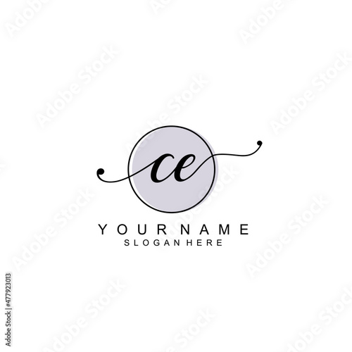 CE initial Luxury logo design collection