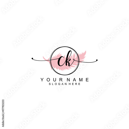 CK initial Luxury logo design collection