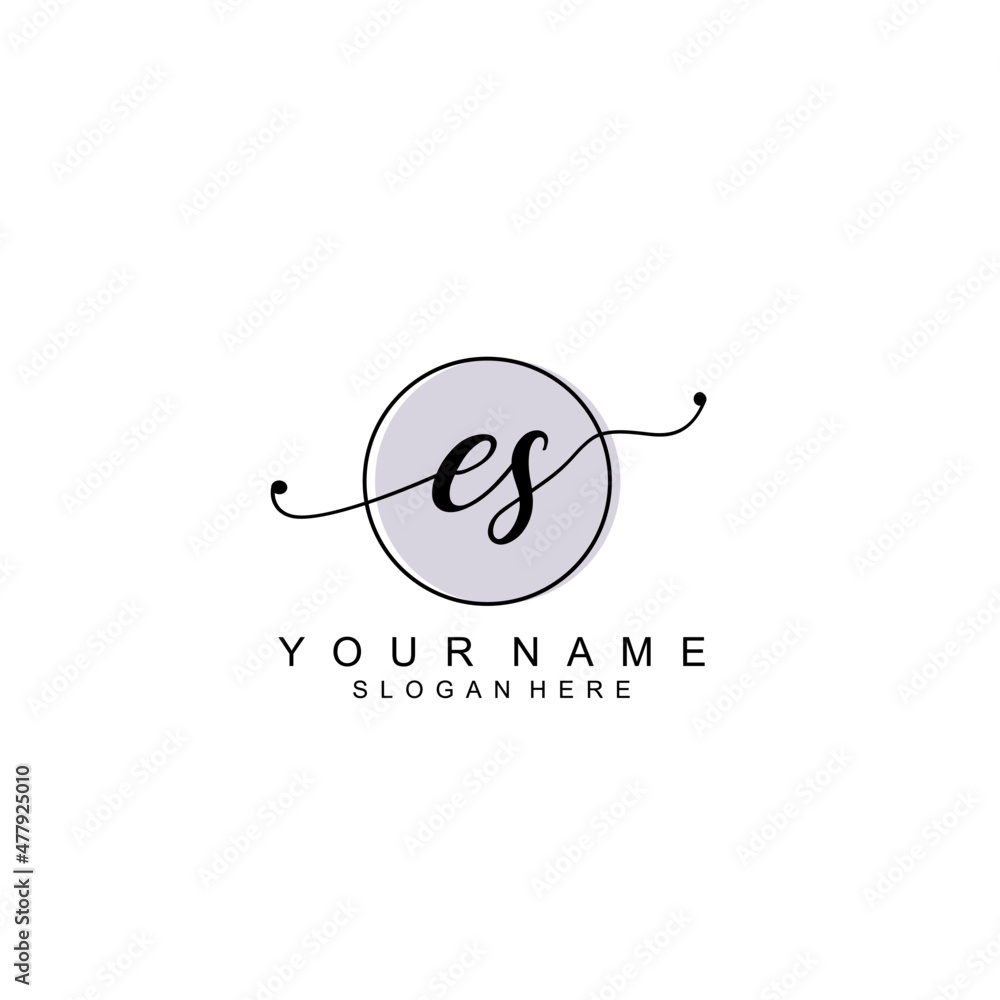 ES initial Luxury logo design collection ES initial Luxury logo design collection