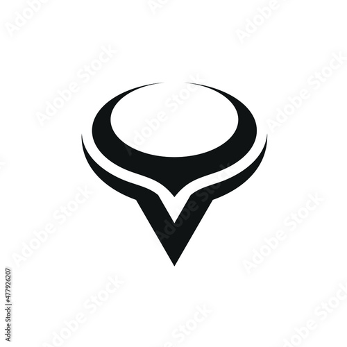 Letter V Bull, Cow, Angus, Head Of Cow Vector Icon Logo Design Inspiration