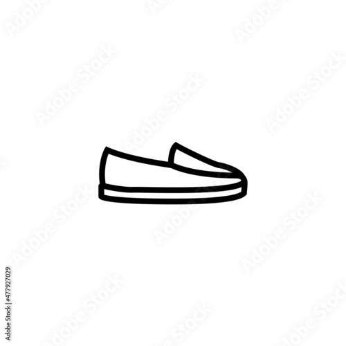 Set of shoe line icons. High heels sandals, cowboy boots, hiking shoes, sneakers, sandals minimal vector illustration.