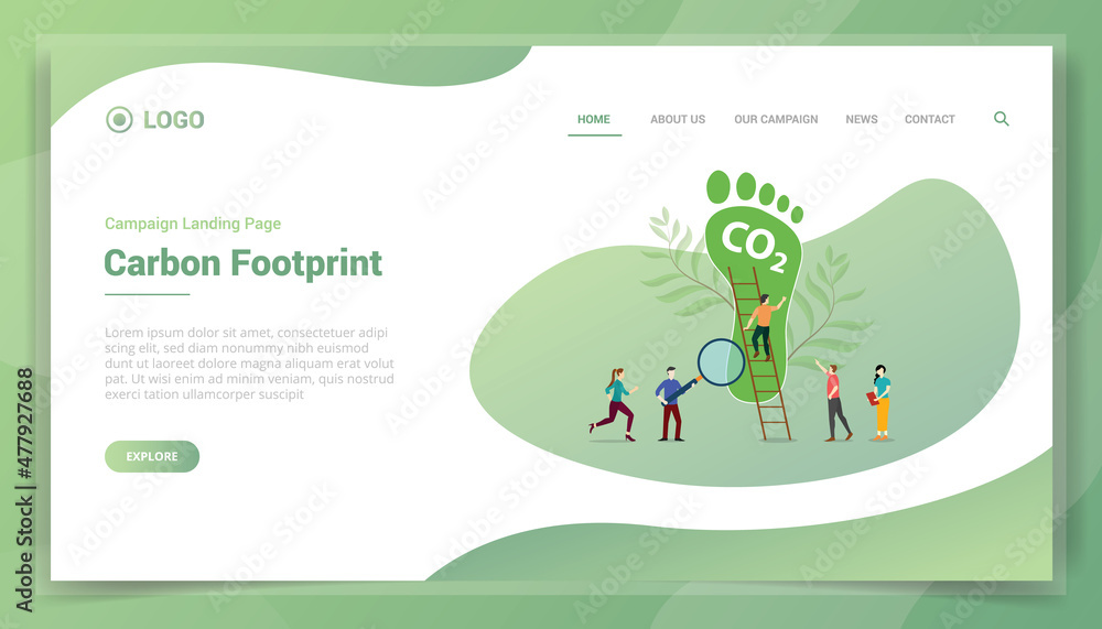 co2 carbondioxide carbon dioxide concept for website template landing ...