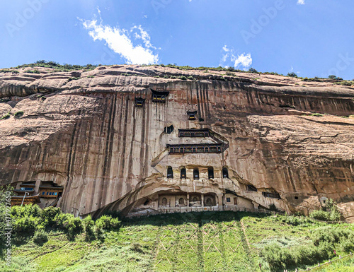 Landscape of Horseti Temple Caves in Zhangye City
 photo