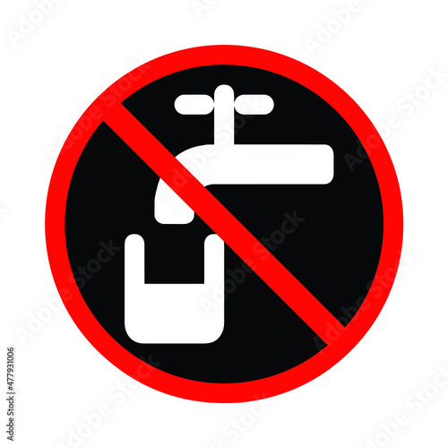 non-potable water symbol