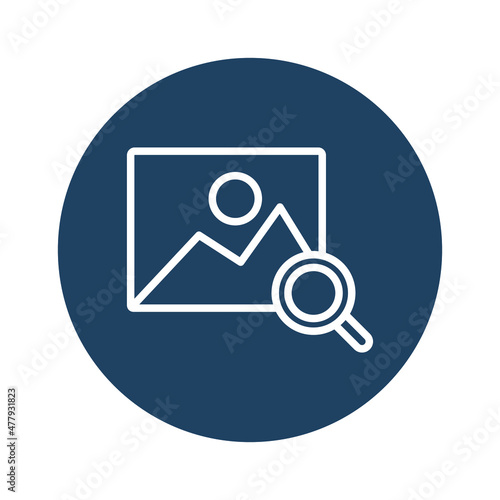 Image Search Vector icon which is suitable for commercial work and easily modify or edit it

