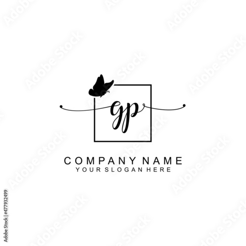 GP initial Luxury logo design collection