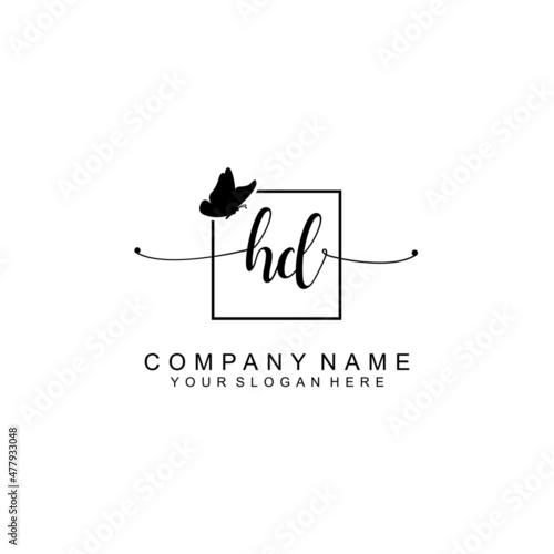 HD initial Luxury logo design collection