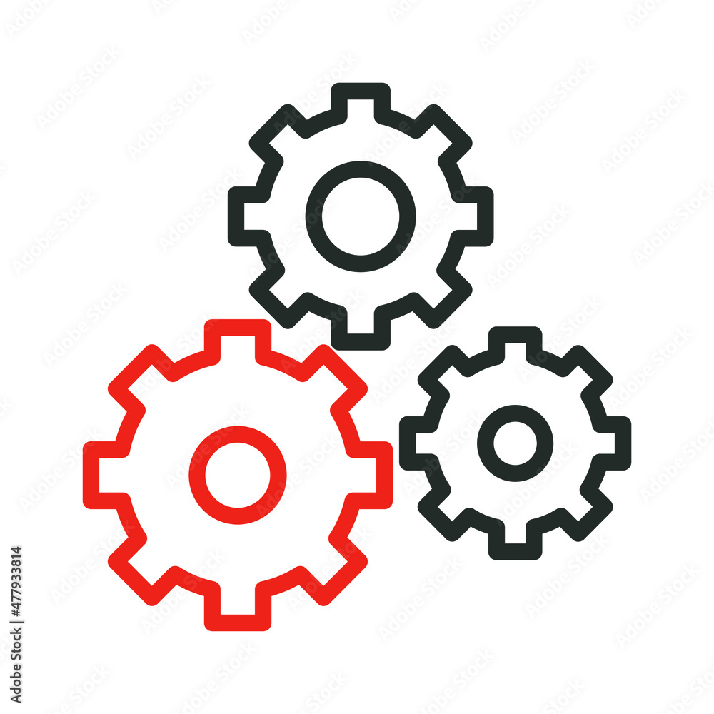 Configuration Vector icon which is suitable for commercial work and easily modify or edit it

