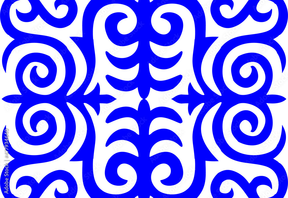 Fototapeta premium The ethnic ornaments has been used since ancient times to decorate household items, accessories, clothing, horse harness, as well as the traditional dwelling of nomads – yurts, inside and out. 