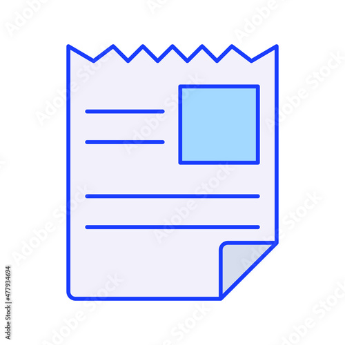 Invoice Bill Vector icon which is suitable for commercial work and easily modify or edit it