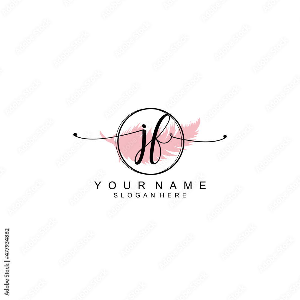 JF initial Luxury logo design collection JF initial Luxury logo design collection
