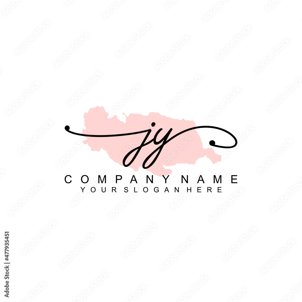 JY initial Signature logo template vector JY initial Signature logo template vector