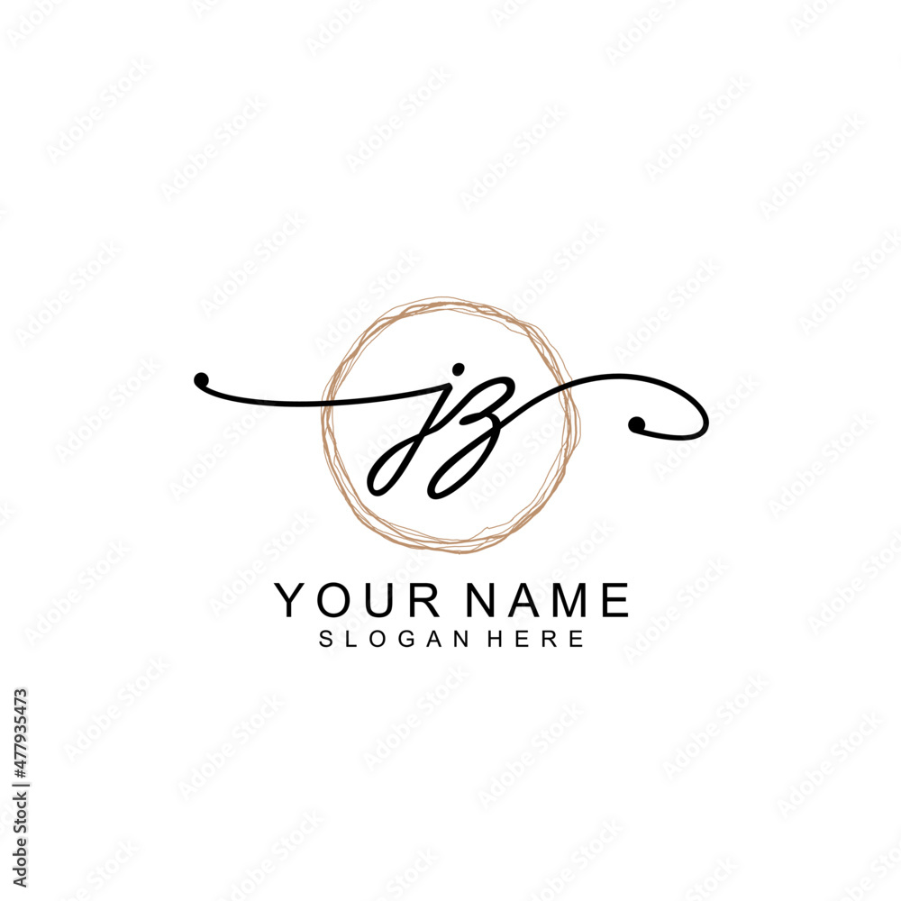 JZ initial Signature logo template vector JZ initial Signature logo template vector