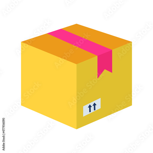 delivery box Vector icon which is suitable for commercial work and easily modify or edit it