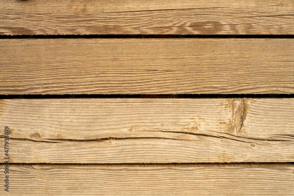 Fototapeta premium Old wooden background. Wooden table or floor.