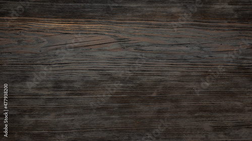 Dark old wooden table texture background top view