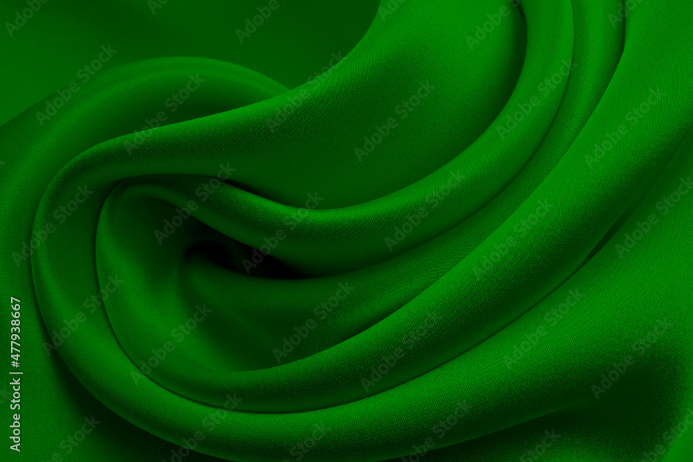 Obraz premium シルクのドレープ 緑色