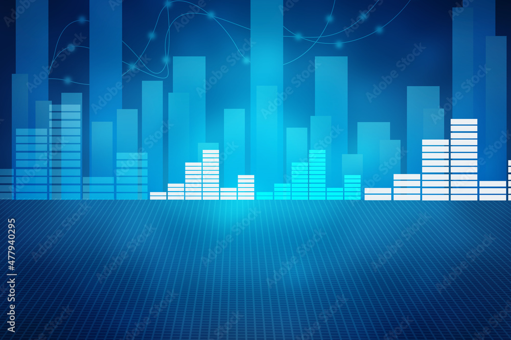 2d illustration futuristic business background pattern graph concept
2d illustration futuristic business background pattern graph concept