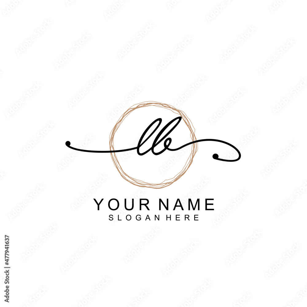 LB initial Signature logo template vector LB initial Signature logo template vector
