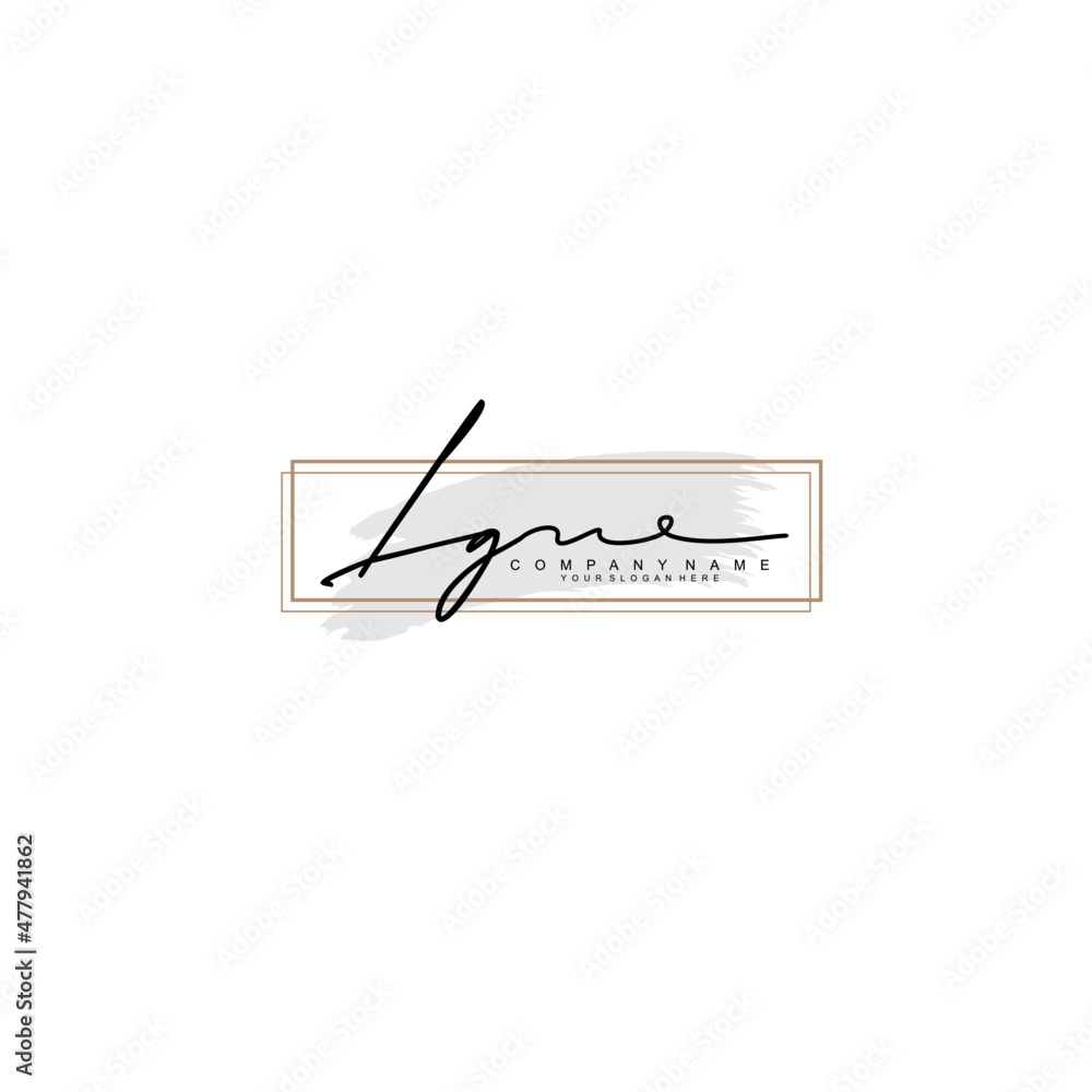 LG initial Signature logo template vector LG initial Signature logo template vector