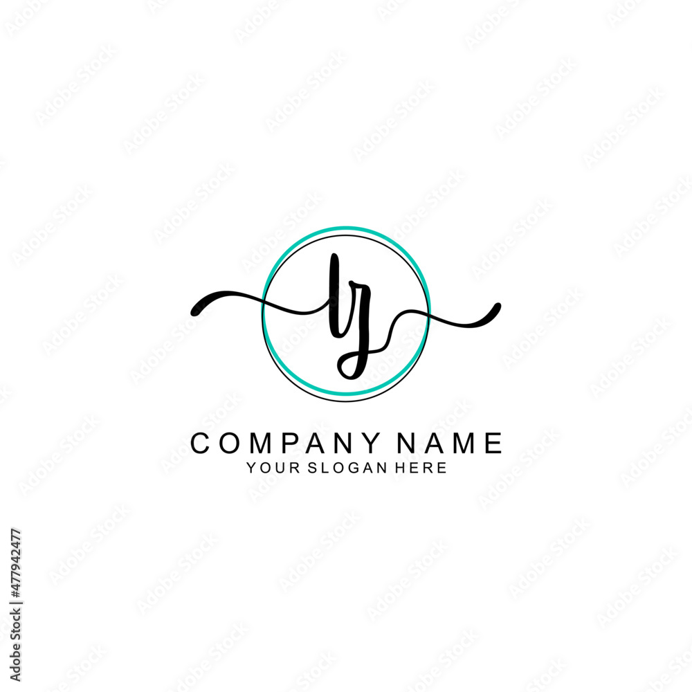 Letter LZ minimalist wedding monogram vector Letter LZ minimalist wedding monogram vector