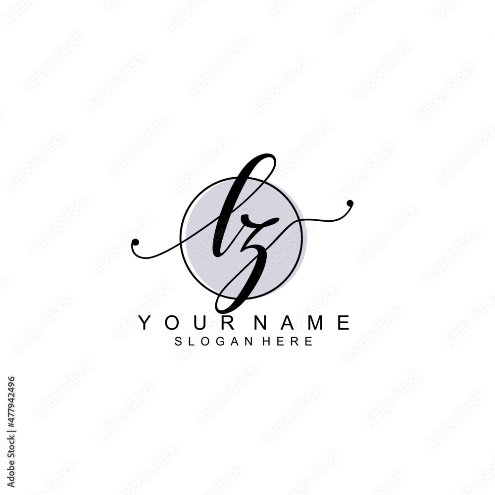 LZ initial Luxury logo design collection LZ initial Luxury logo design collection