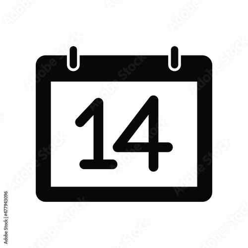 14 february Vector icon which is suitable for commercial work and easily modify or edit it


