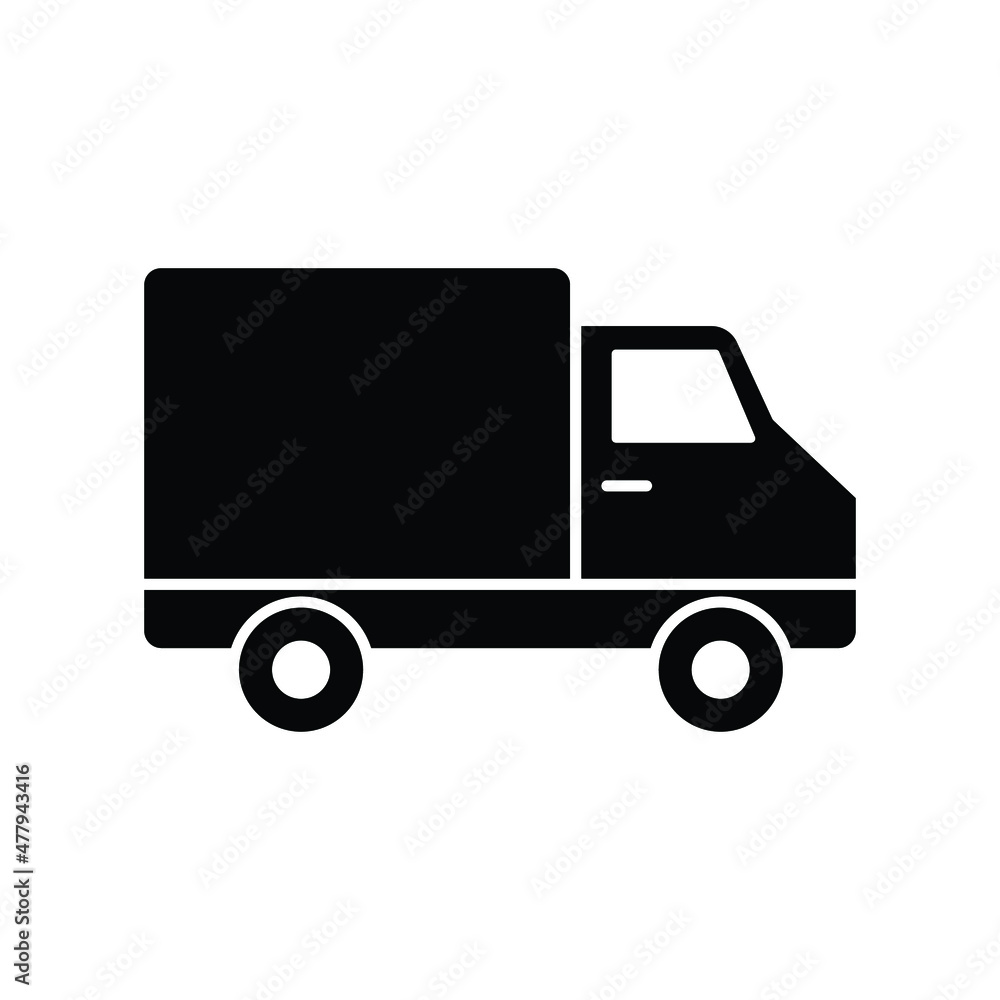 Truck Vector icon which is suitable for commercial work and easily modify or edit it

