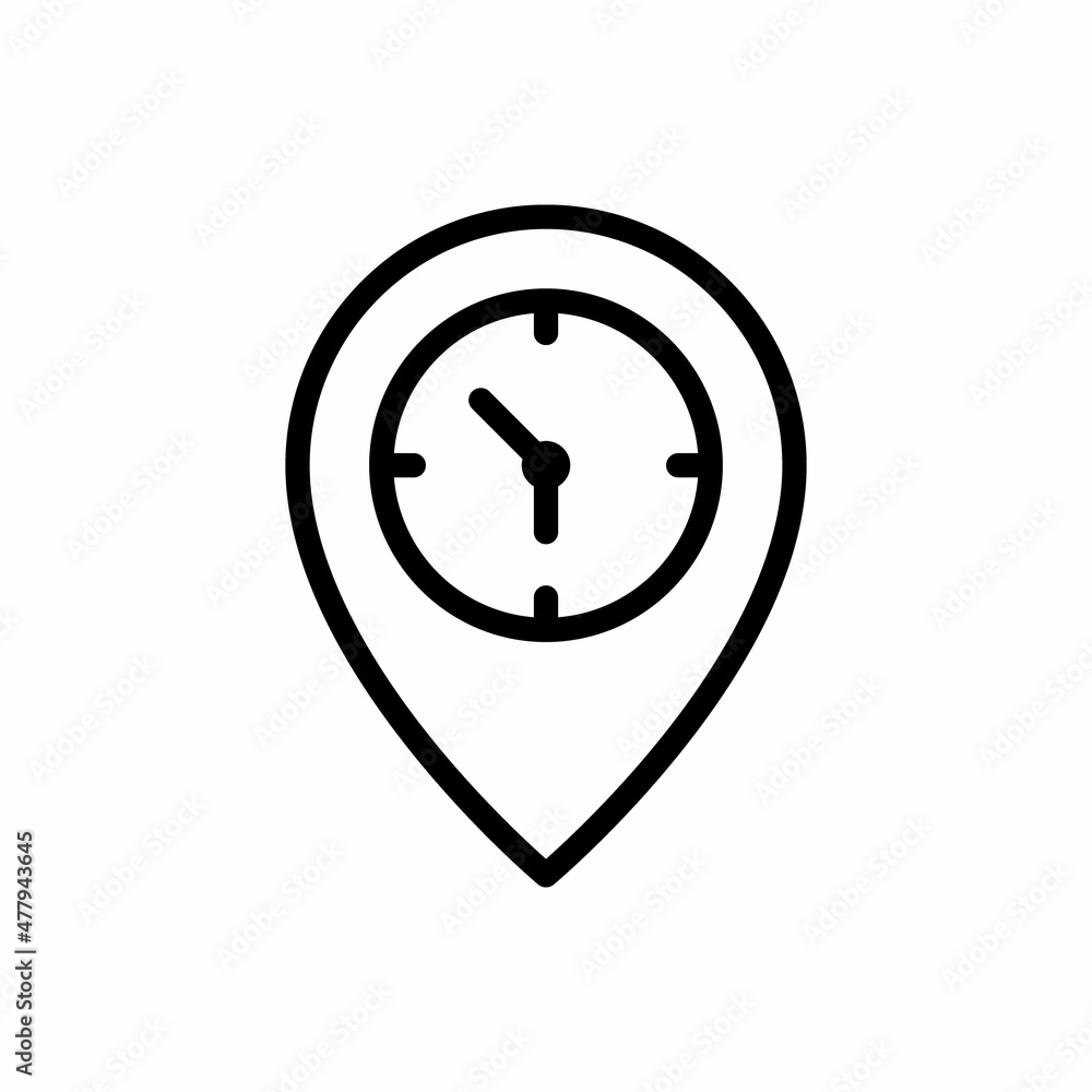 temporary time location icon vector temporary time location icon vector