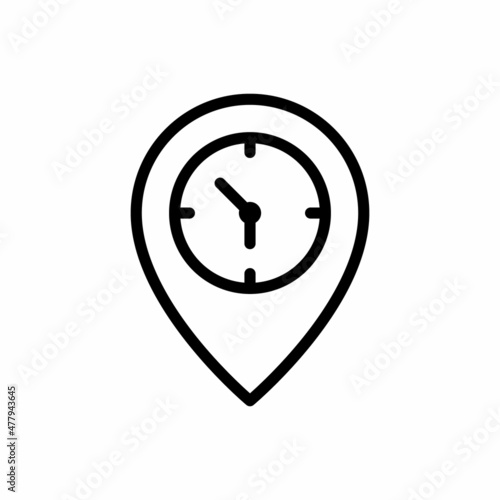 temporary time location icon vector
